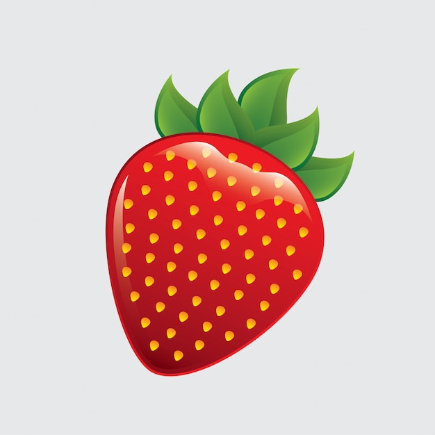 strawberry clipart cute