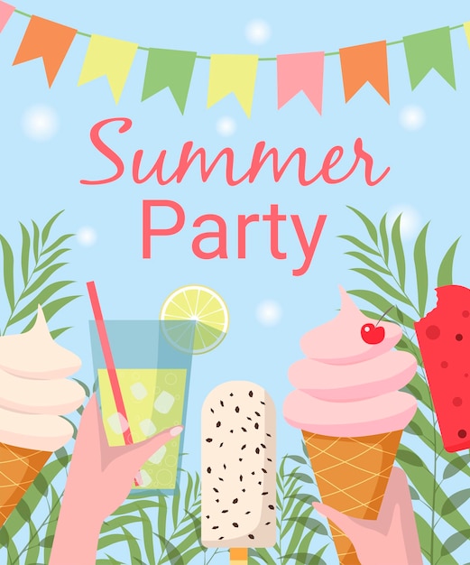 ice cream party clipart