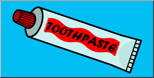 Hand Drawn Cartoon Illustration Of Toothpaste Tube Stock 