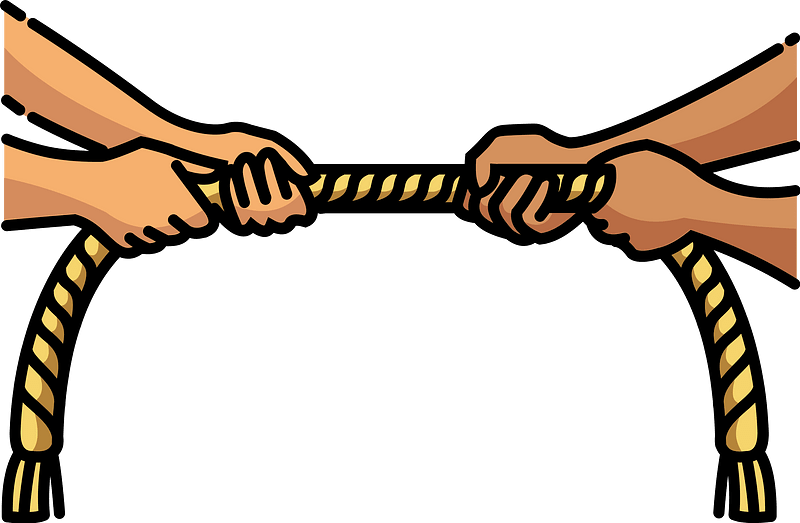 Tug Of War Vector Art, Icons, and Graphics for Free Download