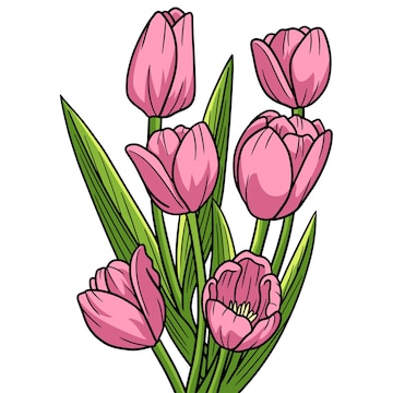 FREE Yellow Tulip Clipart (Royalty-free) | Pearly Arts - Clip Art Library