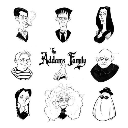 Cartoon | Addams family cartoon, Family cartoon, Addams family musical ...