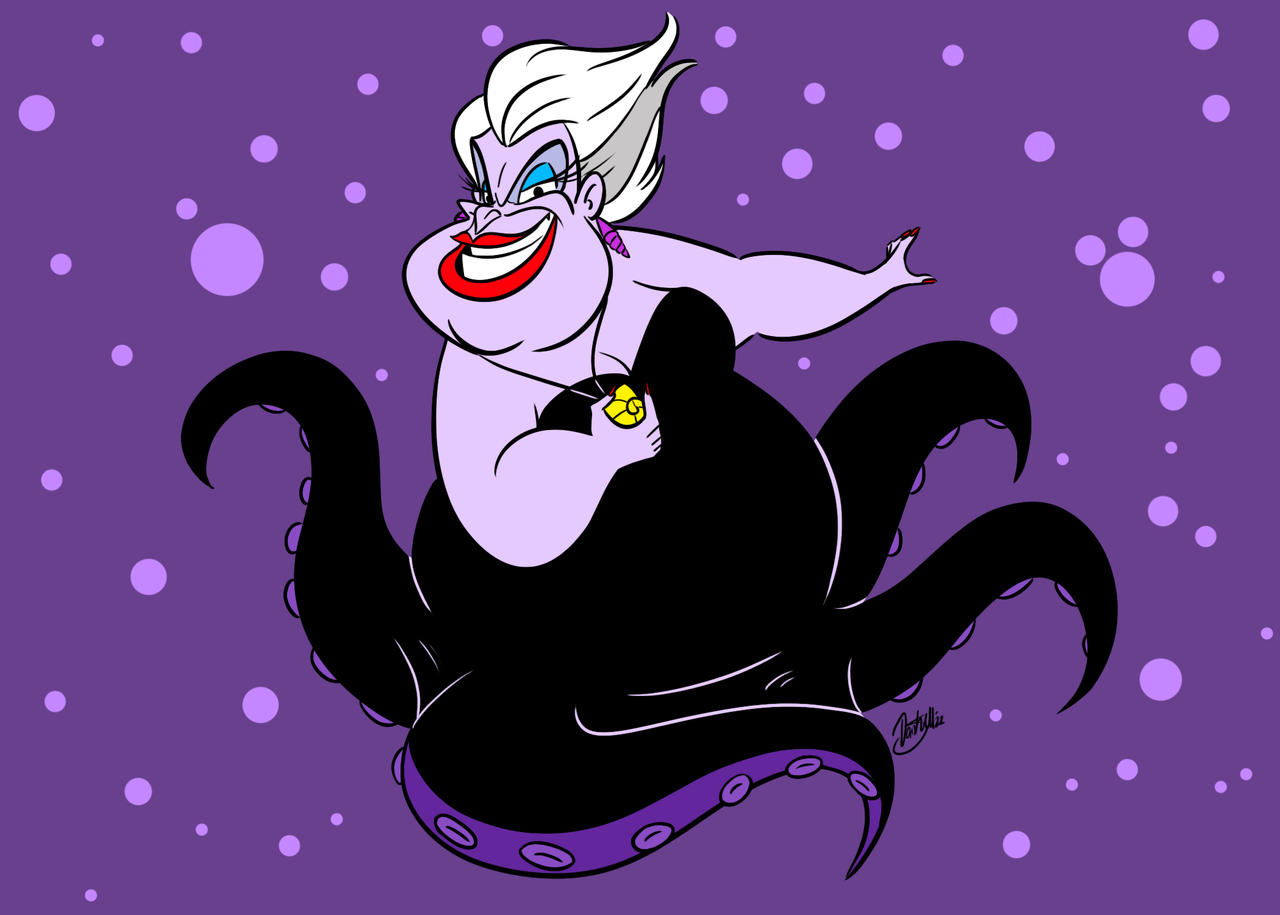 Outline Clipart Little Mermaid Outline - Little Mermaid Ursula - Clip ...