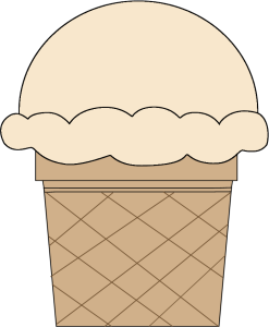 vanilla ice cream clipart