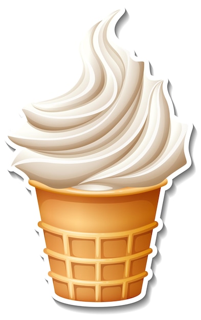 vanilla ice cream clipart