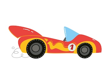 red race car clipart