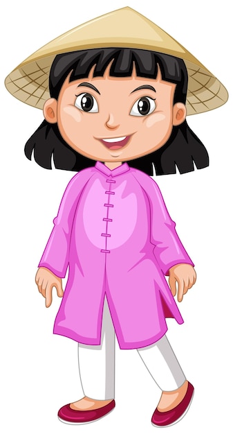 Vector set of Chinese New Year clothes clipart. Cute Chinese boy 