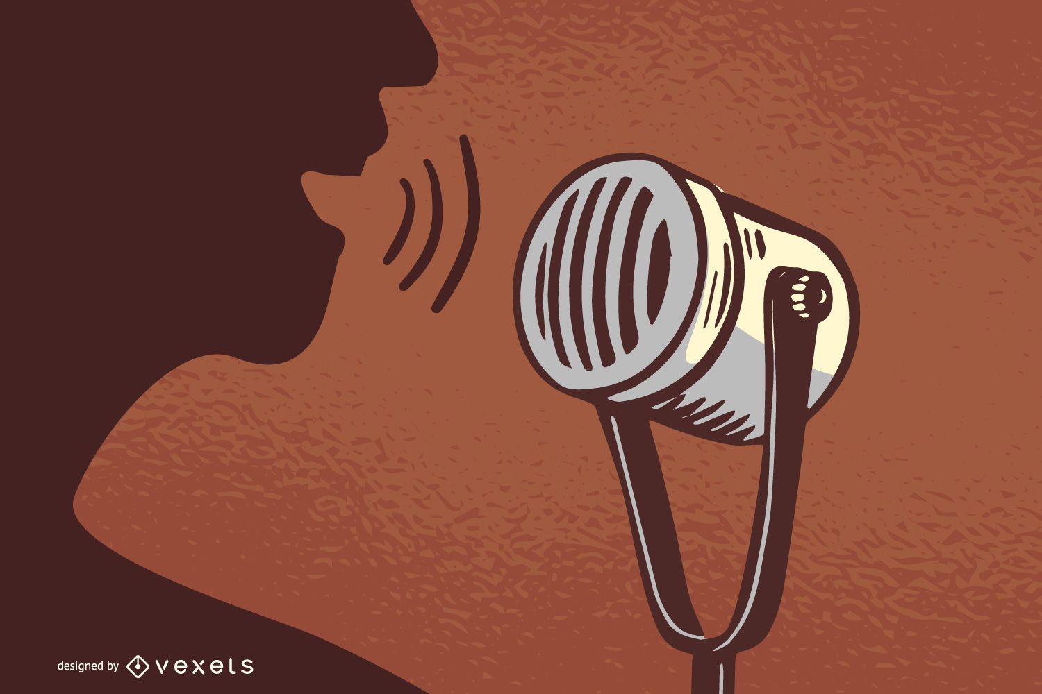 vintage microphone clipart