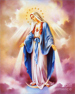 miraculous medal clipart