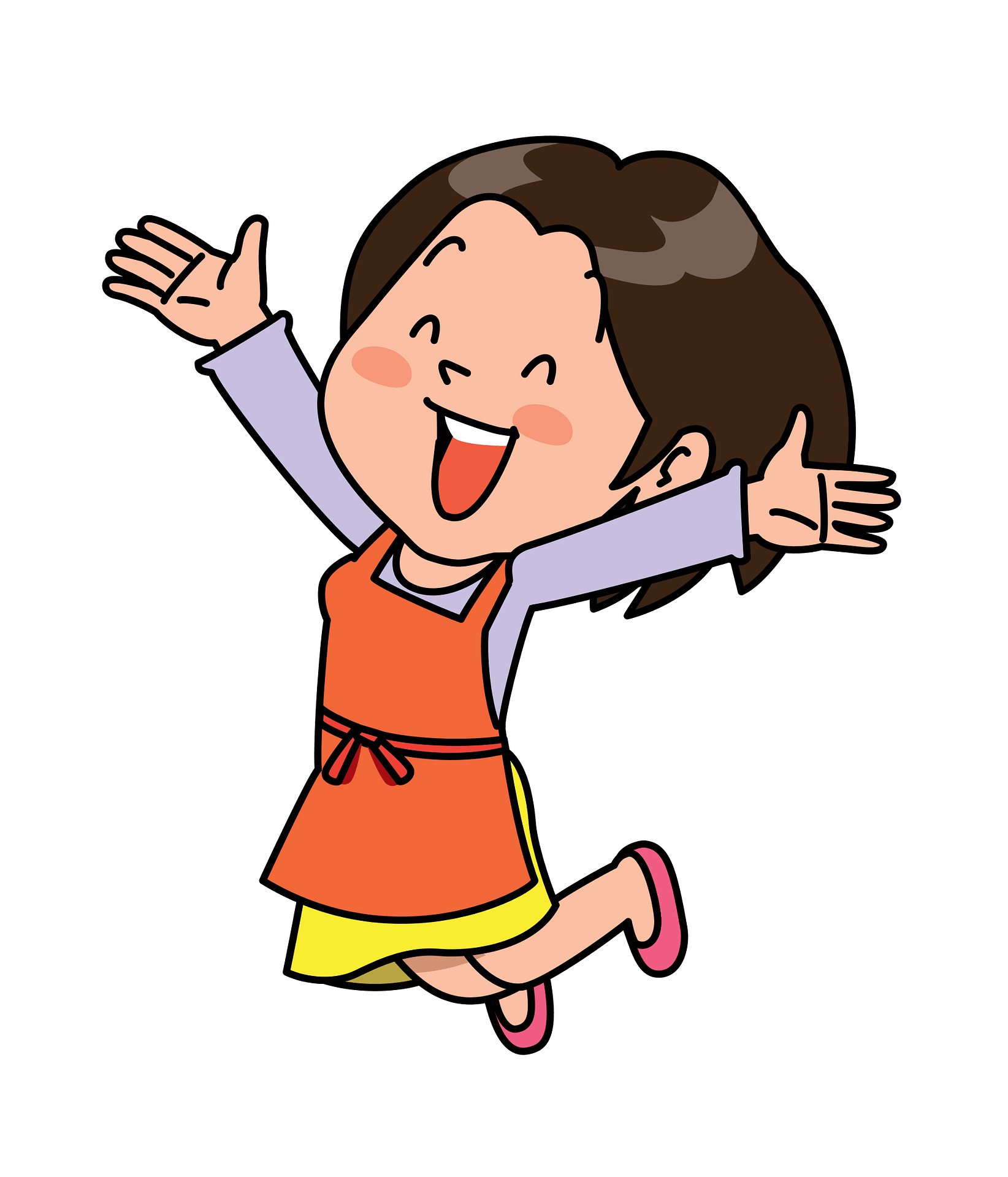 cute little kid jump and feel happy 7846344 Vector Art at Vecteezy