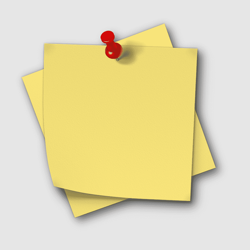 Yellow Sticky Note Post-It Graphic by FeistyUnicornDesigns
