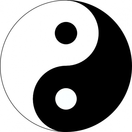 yin yang clipart