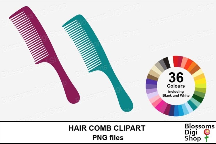 Cartoon Hairbrushes And Professional Comb For Hair Styling Clip Art Library 4283