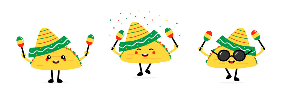 cute taco clipart