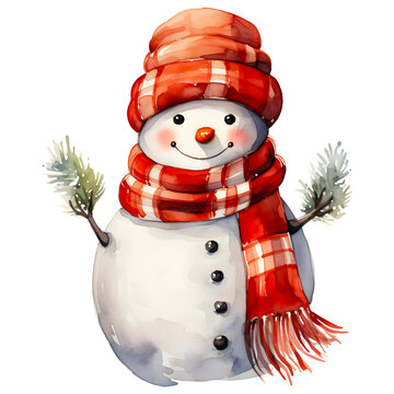 Premium Vector  Christmas snowman colored cartoon illustration