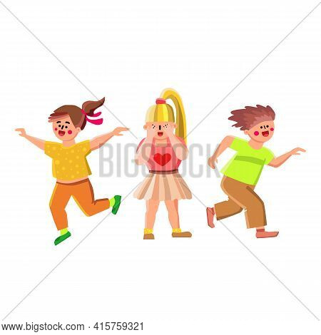 Illustration of Stickman Kids Playing Hide and Seek in the Park 