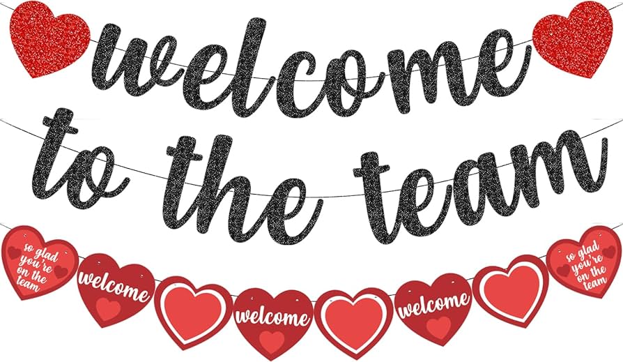 welcome to our team clipart