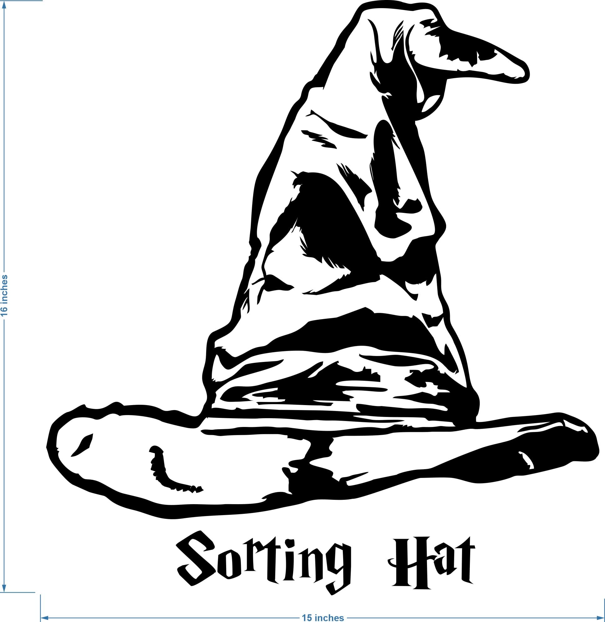 Witch Hat SVG Clipart Bundle. 2 Wizard Sorting Hats. Hocus 