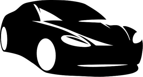 Cars Outline Clipart-Classic Car silhouette sports car