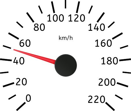 Speedometer icon in simple style Royalty Free Vector Image - Clip Art ...