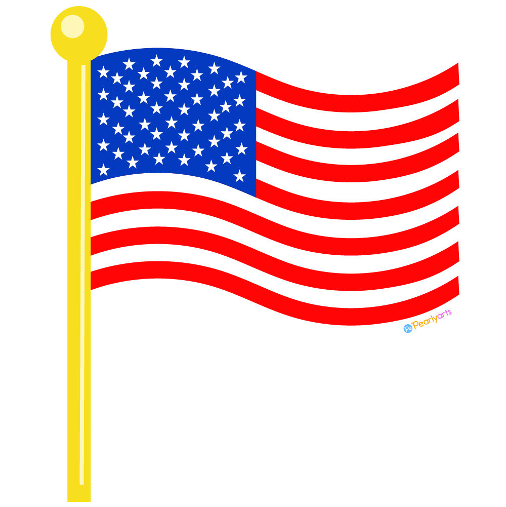 Premium Vector | Us american waving flag usa wave flag clipart 