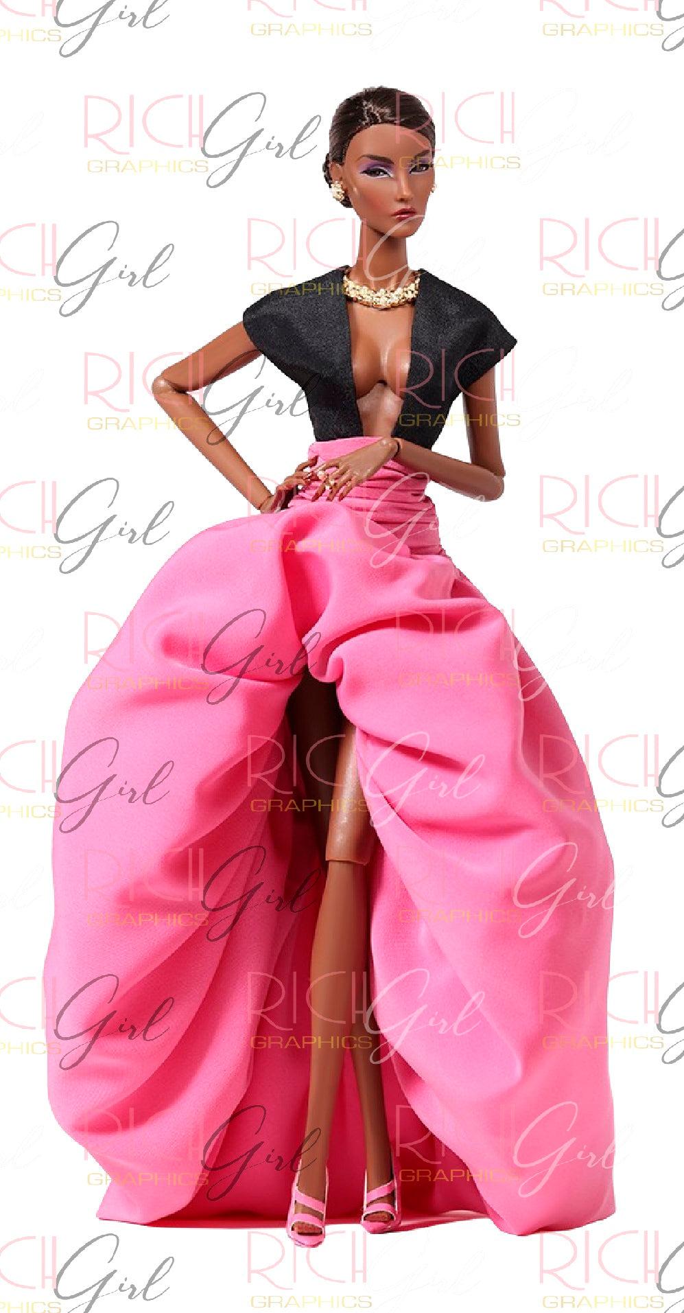 06 Clipart – Barbie Afro – eclipArtCo