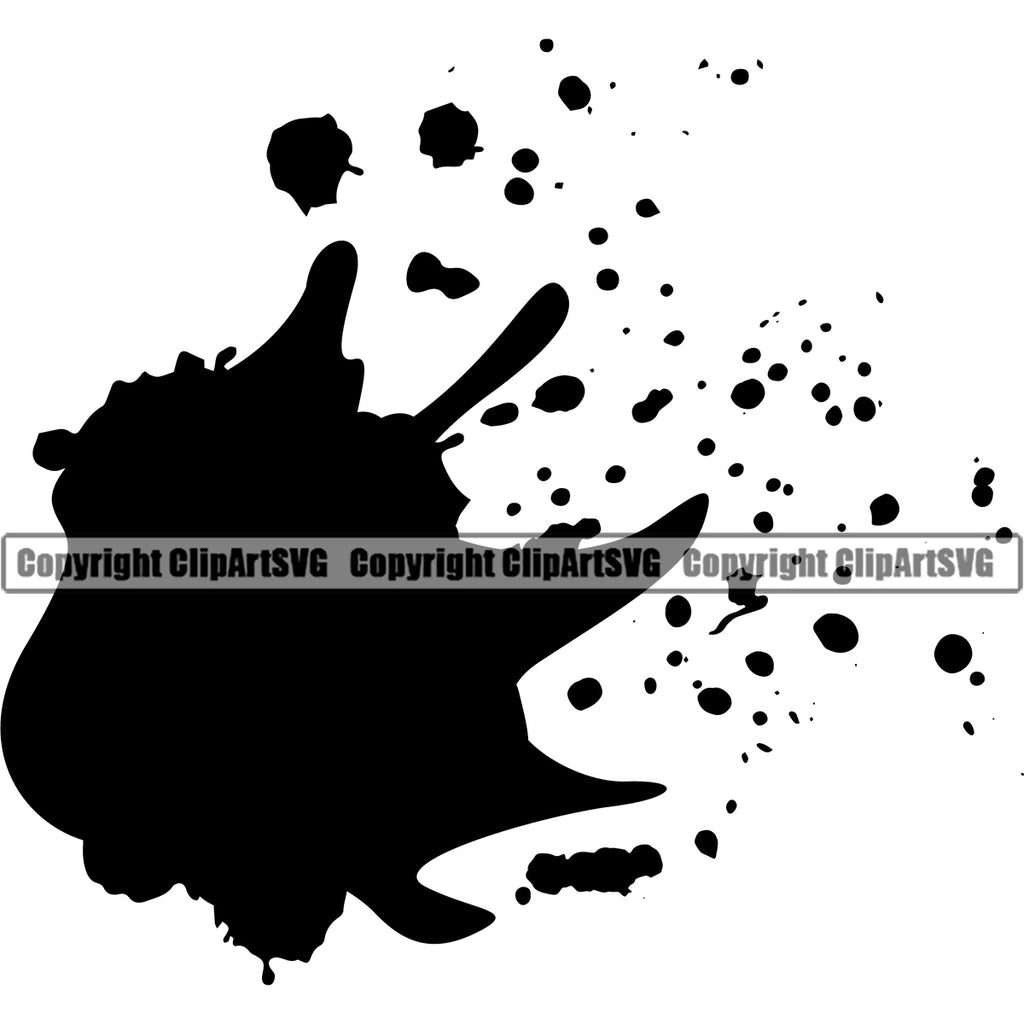 Paint Splatter SVG Bundle - Paint Splash Clip Art