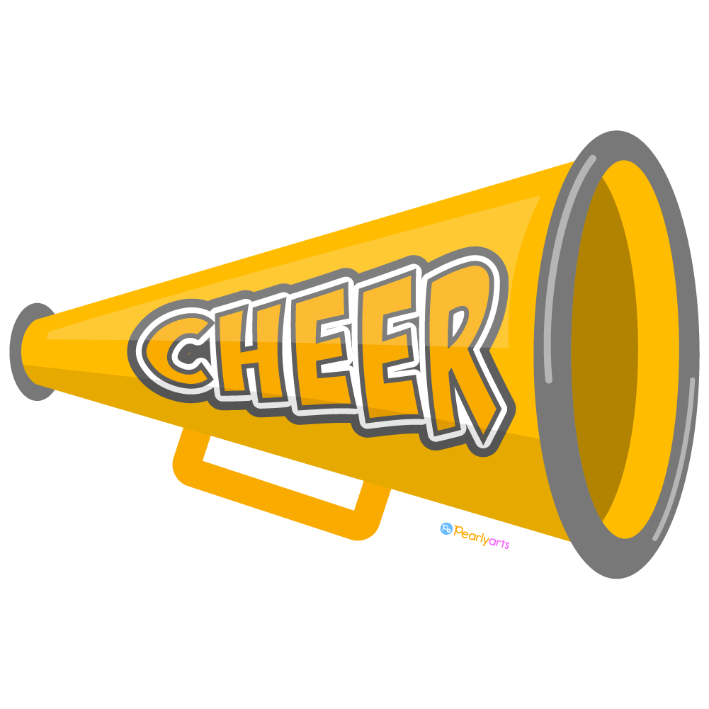 Megaphone Cheer Used Cheerleaders Word Cheer Them Vector - Clip Art Library