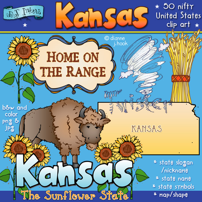 Kansas – Map Outline, Printable State, Shape, Stencil, Pattern - Clip ...