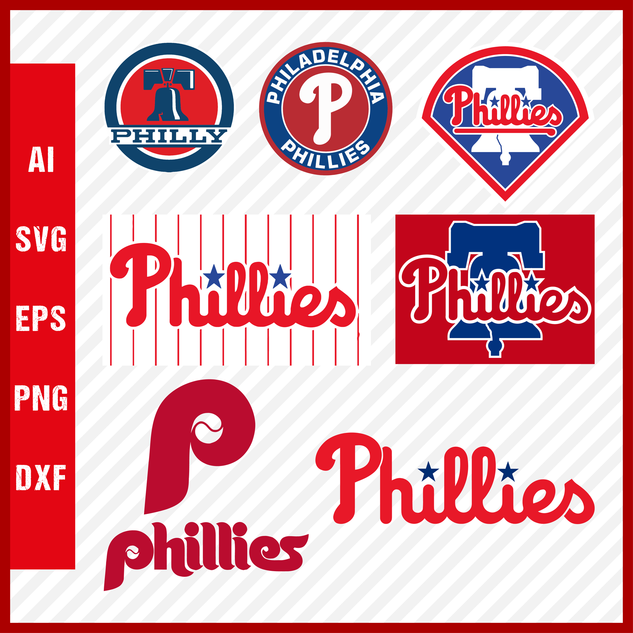 MLB Logo Philadelphia Phillies, Philadelphia Phillies SVG, Vector