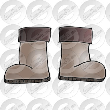 snow boots clipart