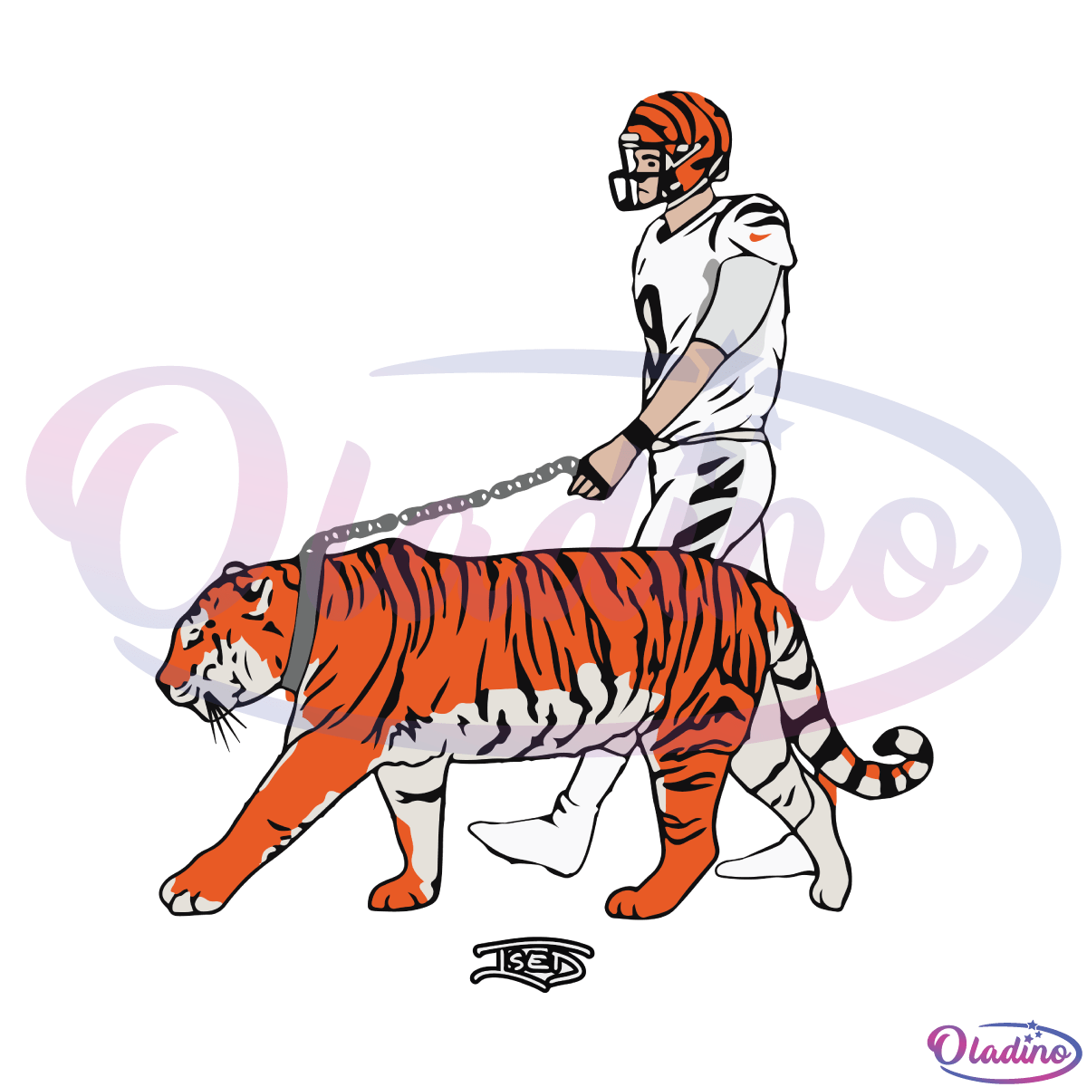 Joe Burrow Lsu Tigers Watercolor Strokes Pixel Art 1 by Joe Hamilton