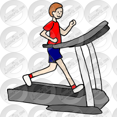 Man on a Treadmill [Vector Image Clipart] | VideoPlasty | Blue - Clip ...