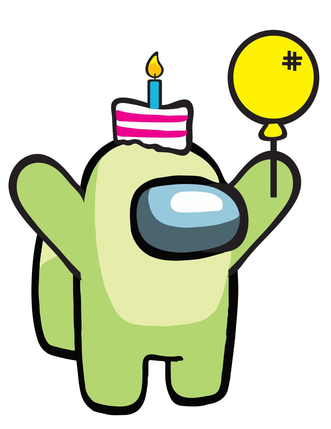 250 Among Us Birthday bundle, Among Us layered SVG_PNG clipa