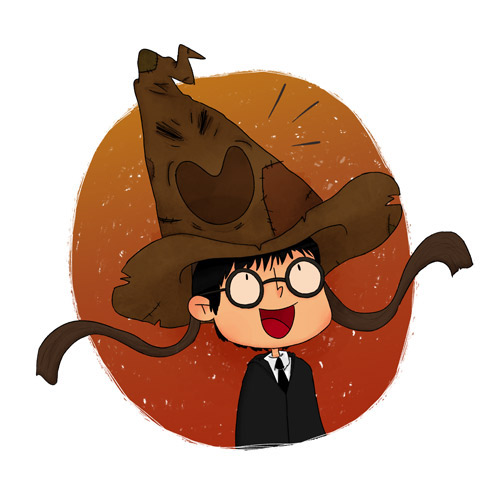 The Magical Sorting Hat Vector. Stock Vector Illustration of Clip