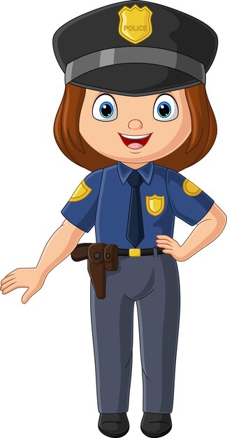 Policewoman Reporting Cartoon Colored Clipart 23105554 Vector Art ...