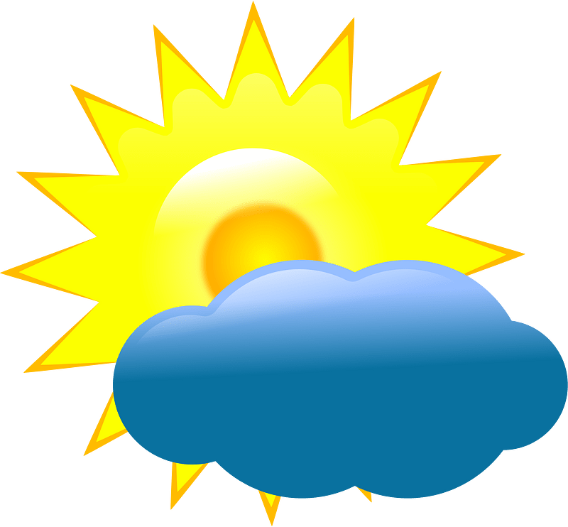 Weather Clipart Digital Sunny Sun Clipart Nice Weather Clipart - Etsy ...
