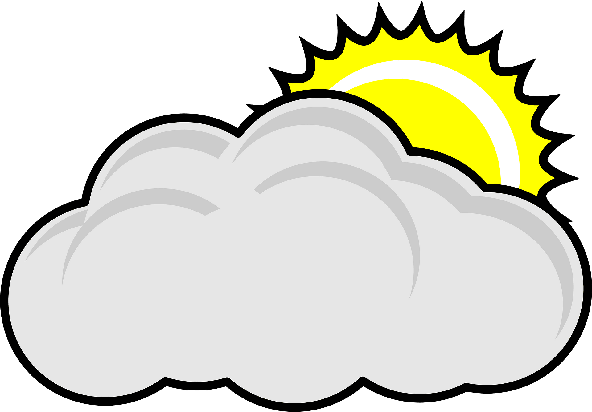 Cloudy clipart. Free download transparent .PNG | Creazilla - Clip Art ...