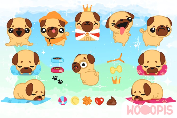 Pug Clipart Images - Free Download on Clipart LIbrary