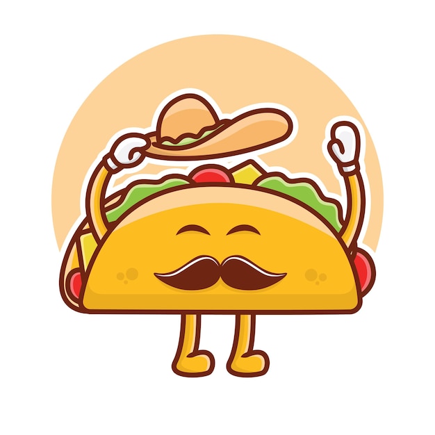 cute taco clipart