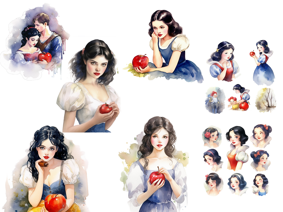 Snow White clipart, Snow White clip art, Snow White png, Snow 