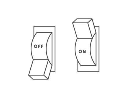 On/Off Switch / Light Switch Button Templates Clip Art Set Commercial ...