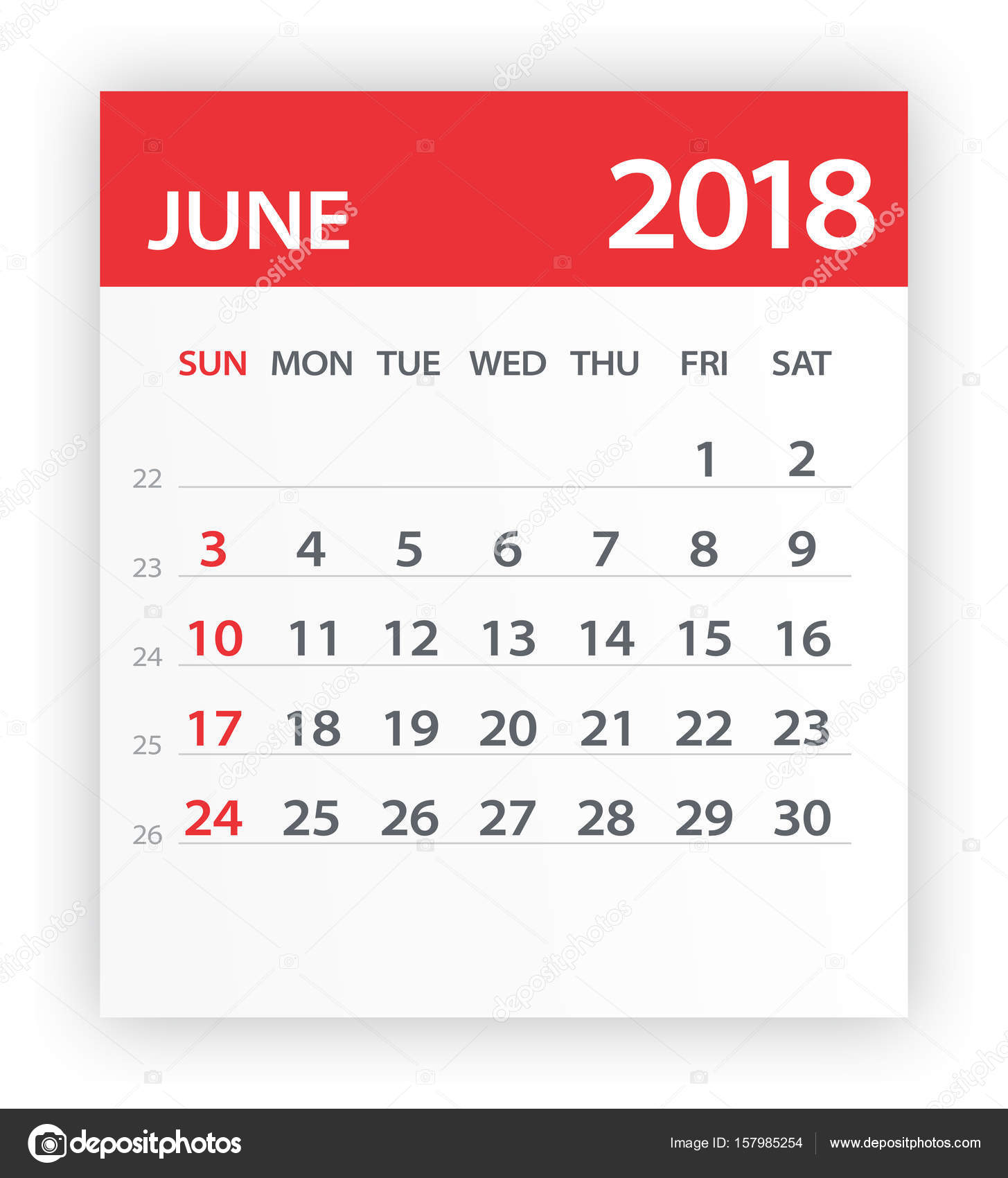 2018 calendar clipart