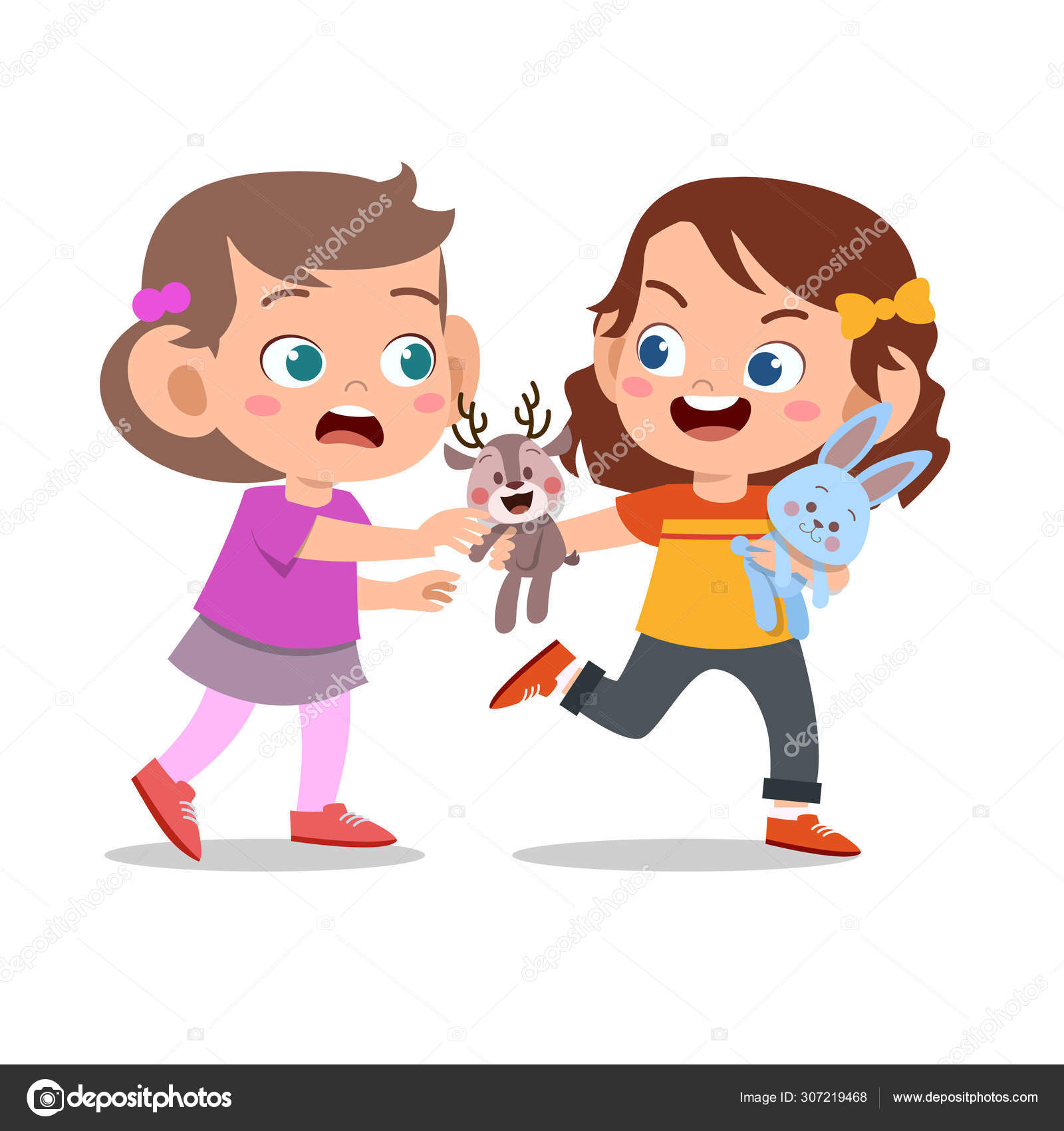 young-teens-with-bad-behavior-royalty-free-vector-image-clip-art-library