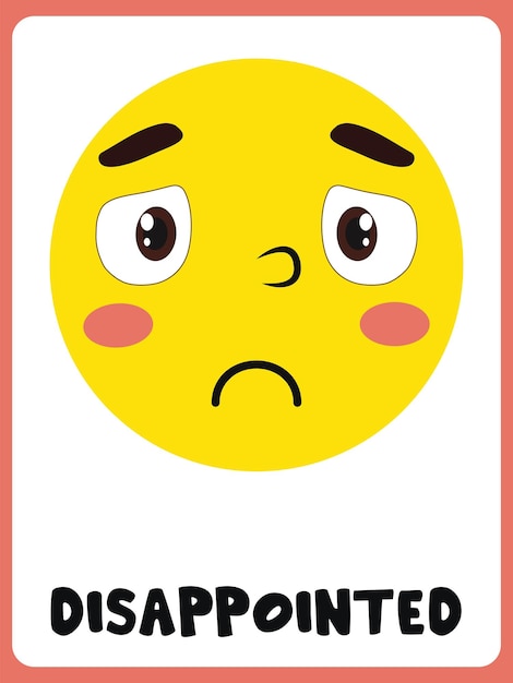 Disappointed girl face little sad kid clipart Vector Image - Clip Art ...