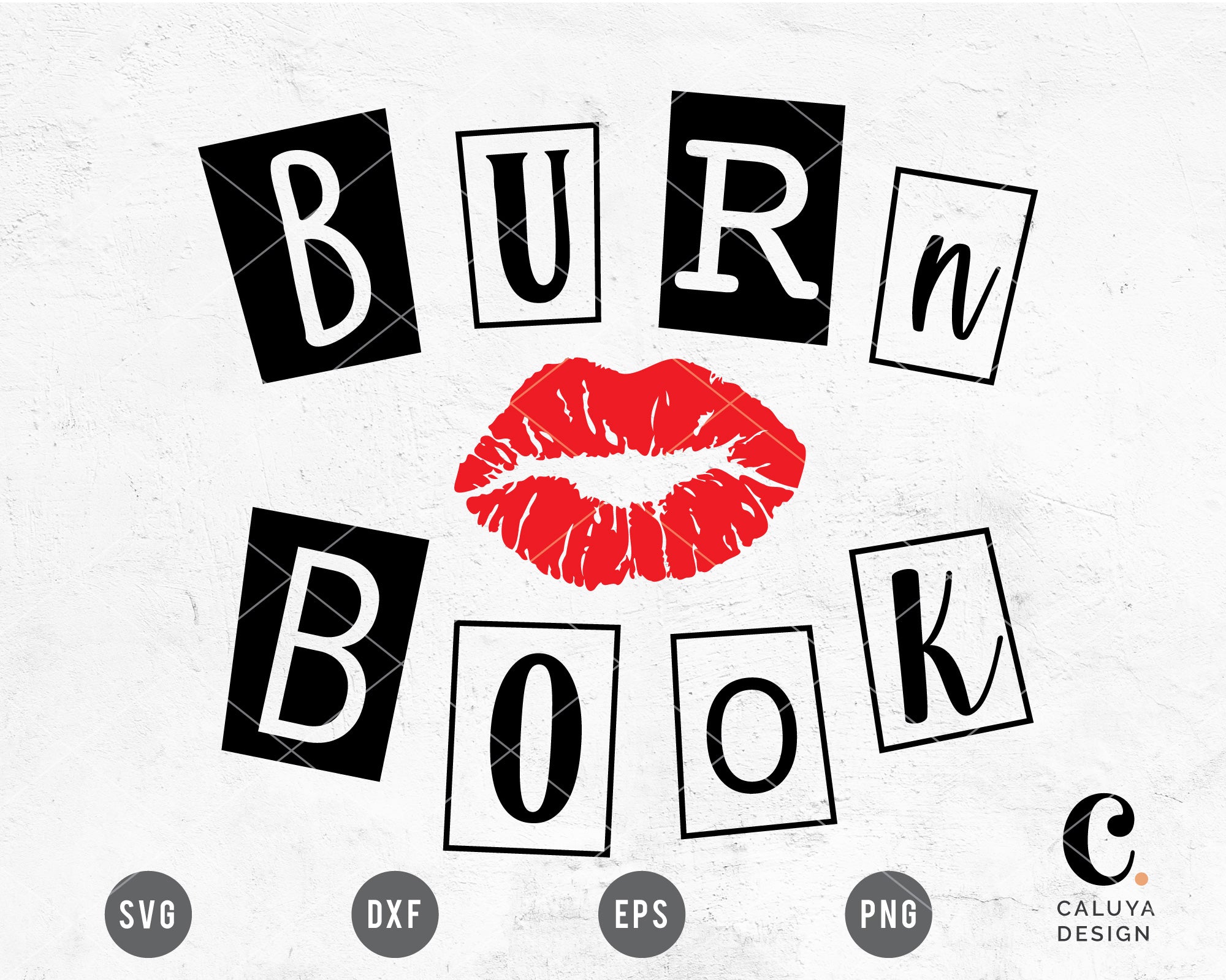 Mean Girls Burn Book Cover & Logo Combo Svg, Cut Files for Cricut ...