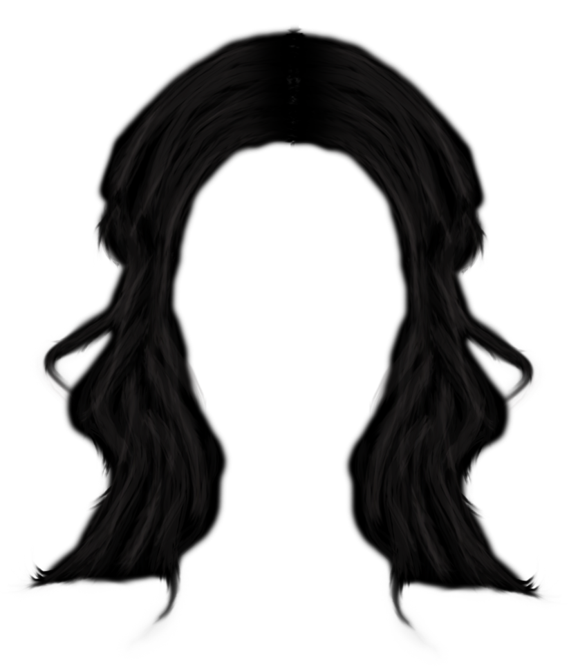 black hair clipart
