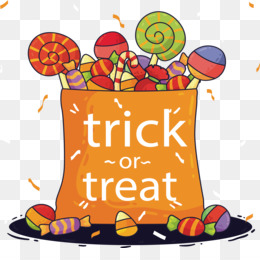 Trick Or Treat Bags Clipart Halloween Candy - Clip Art Library