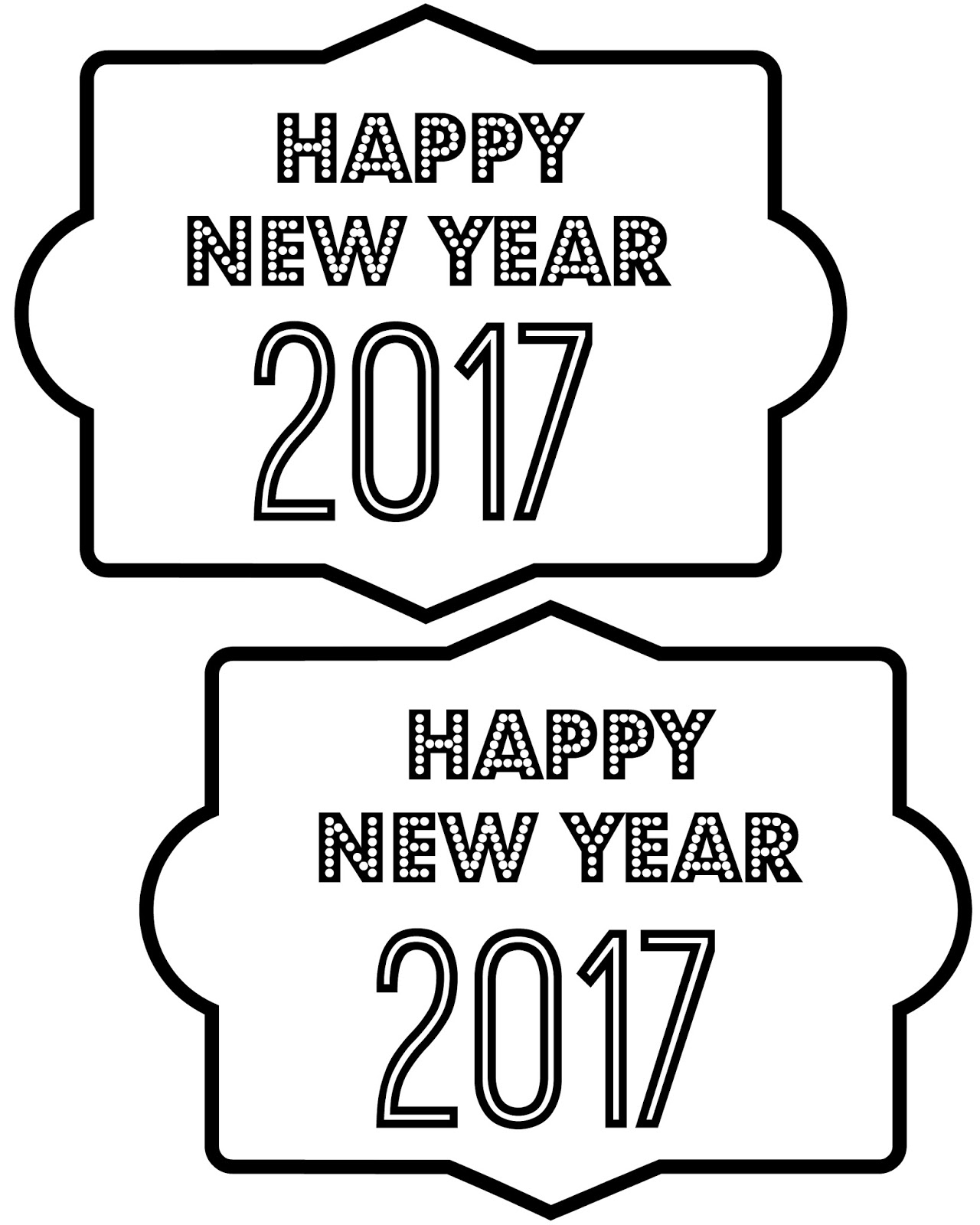 new year 2017 clipart