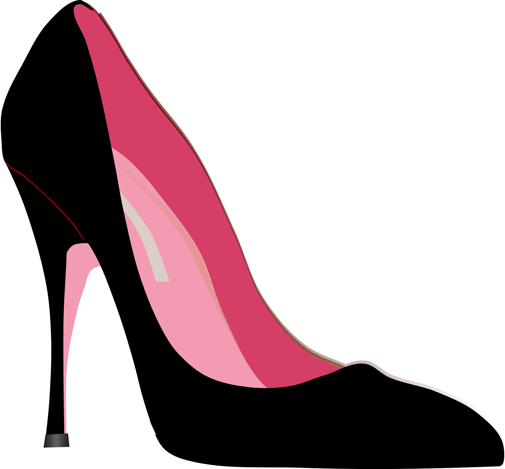 Red Stylish High Heel Woman Shoe Vector Illustration Stock - Clip Art ...